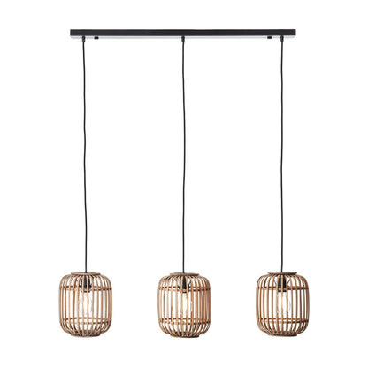 Martha 3 Light Pendant Light - Light Natural Bamboo