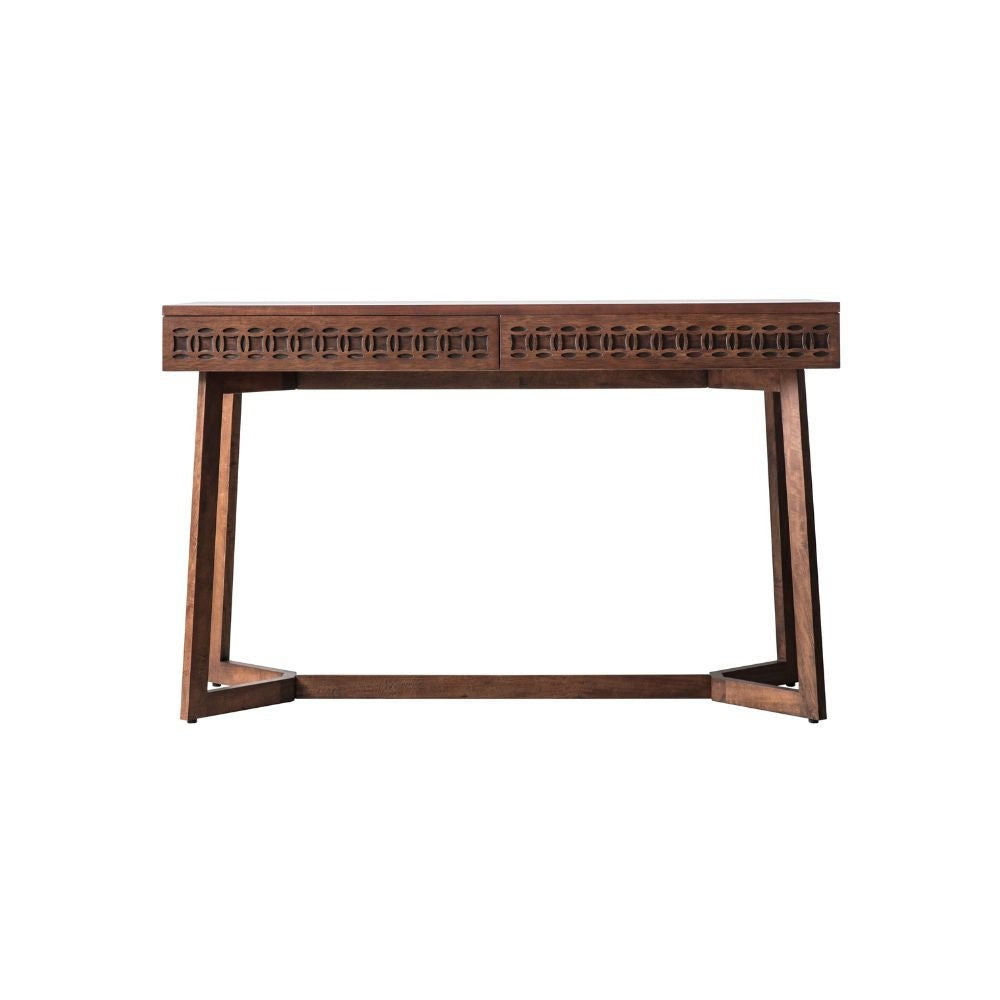 Boho Retreat 2 Drawer Desk - Brown