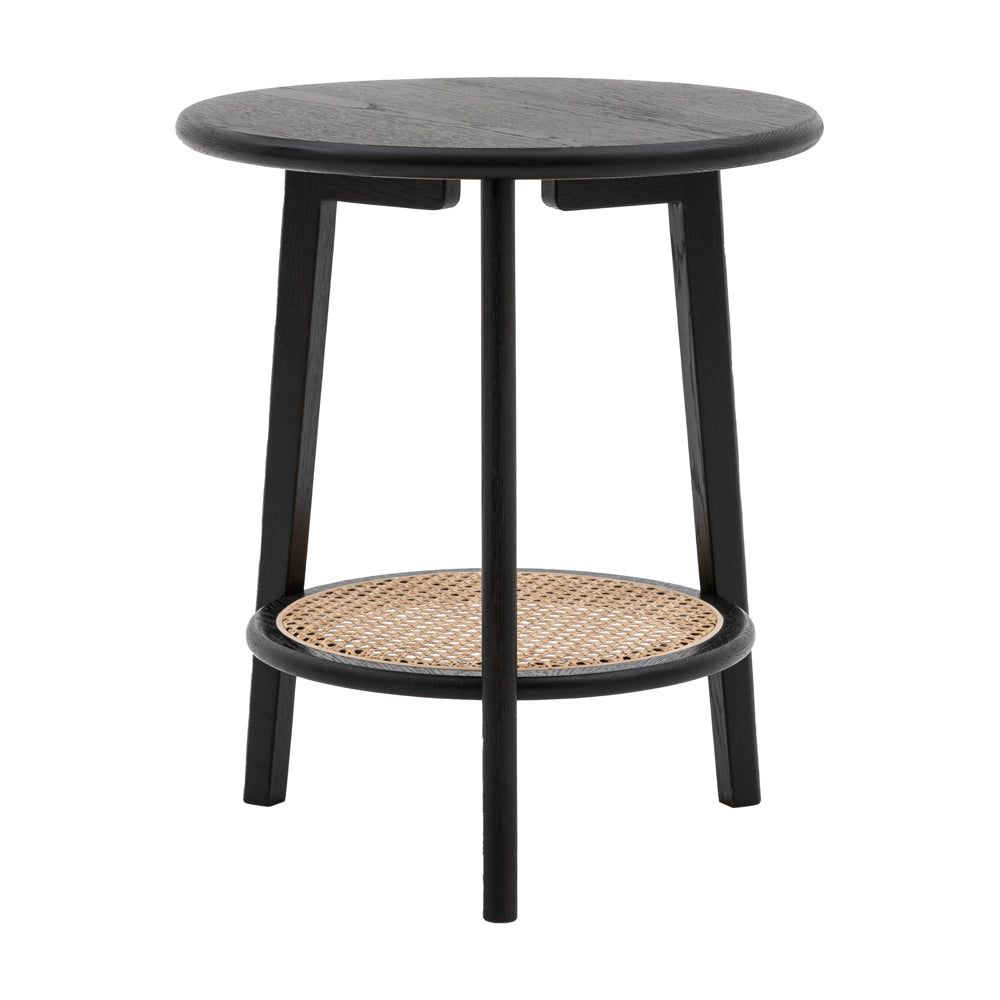 Sawyer Bedside Table - Black & Natural