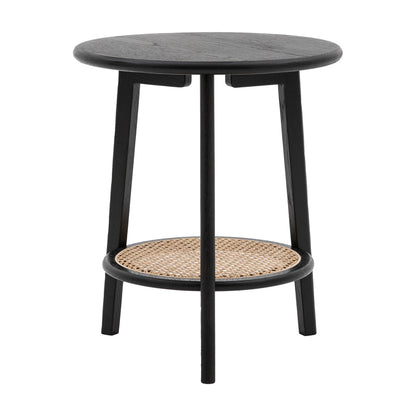 Sawyer Bedside Table - Black & Natural