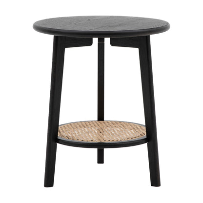 Sawyer Bedside Table - Black & Natural