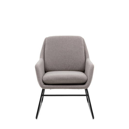 Fenton Accent Chair in Light Grey