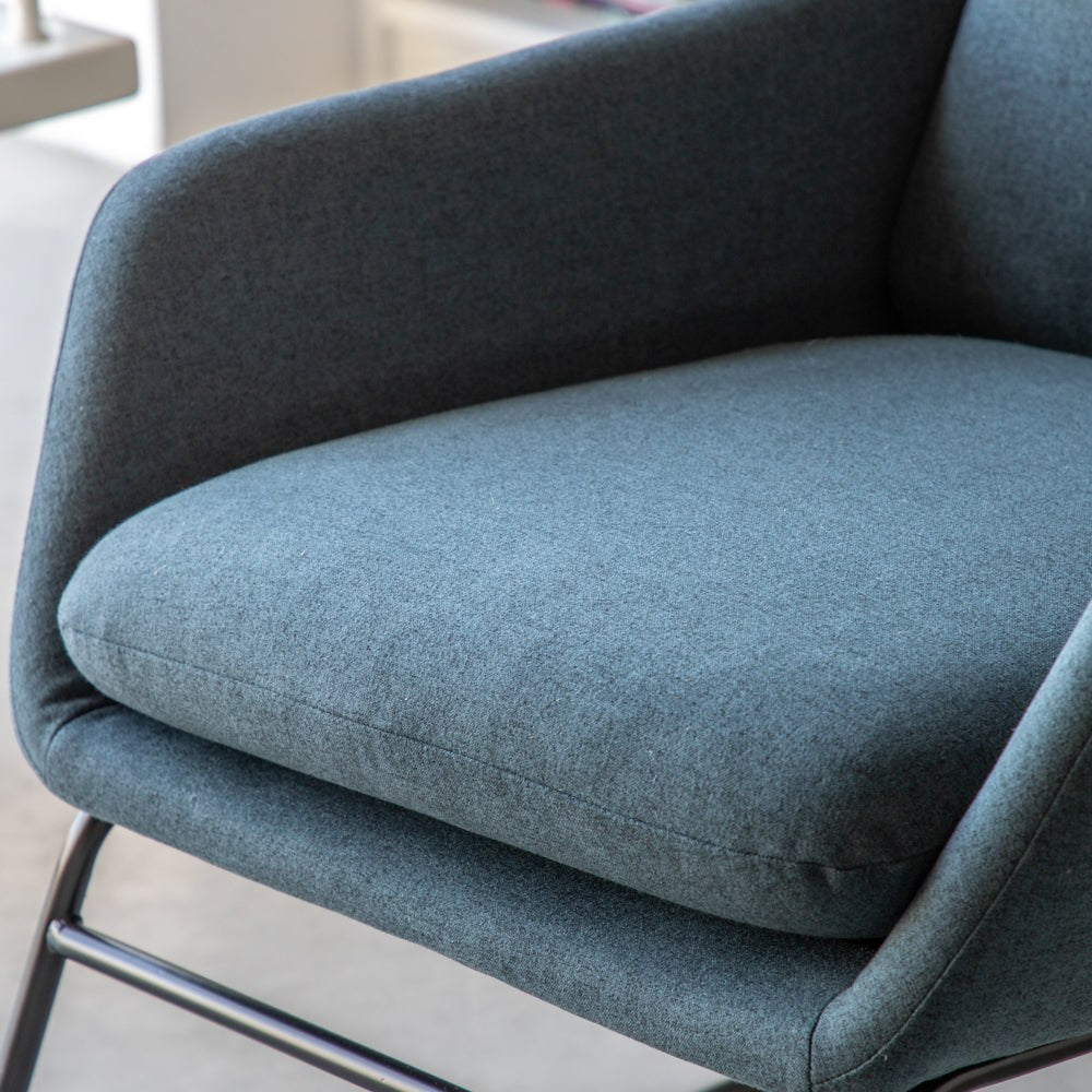 Fenton Accent Chair in Midnight Blue