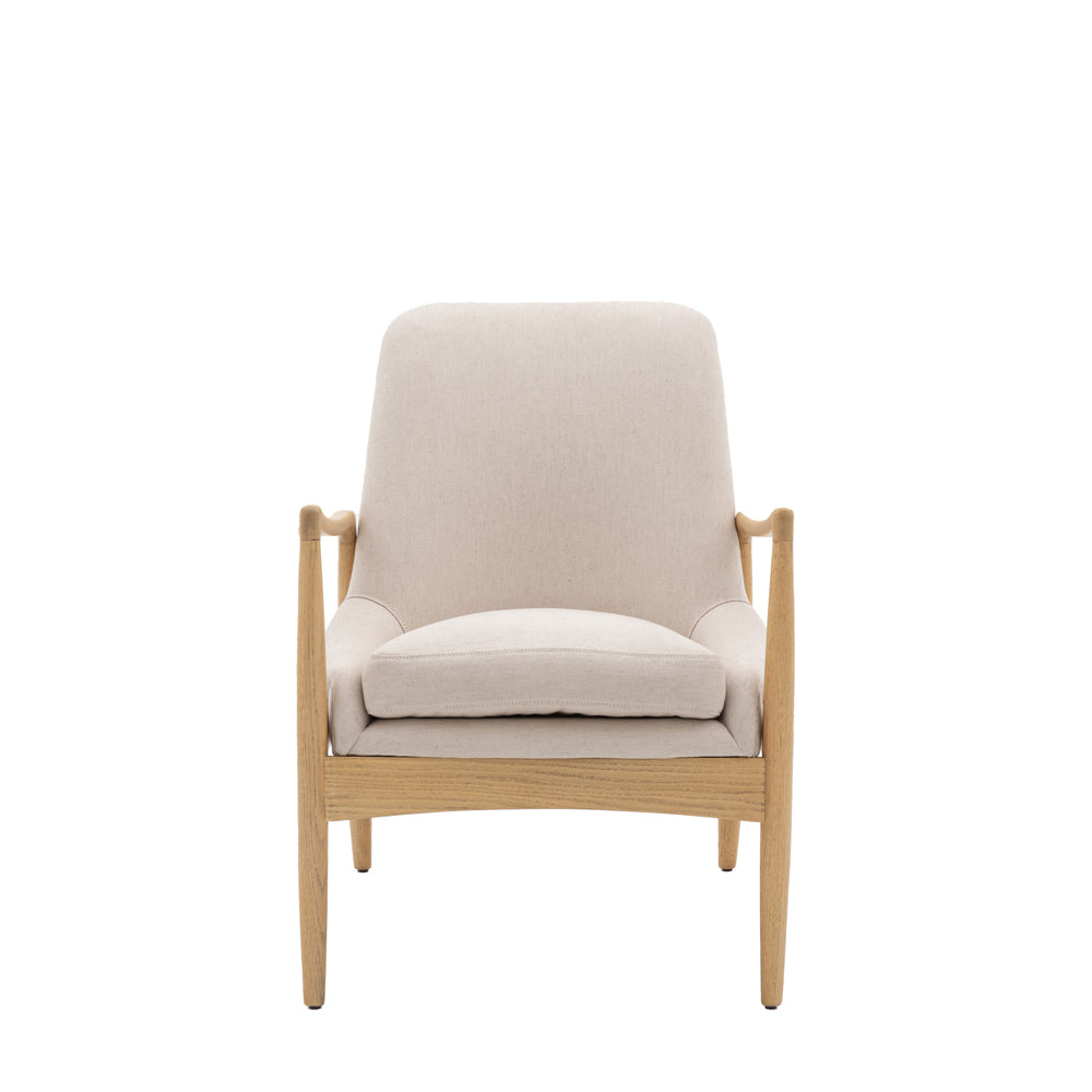 Carra Armchair in Natural Linen