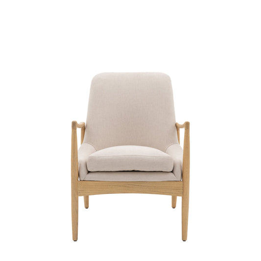 Carra Armchair in Natural Linen