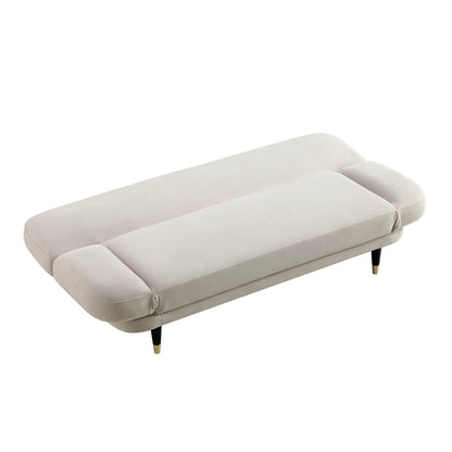 Solna 2-Seater Sofa Bed, Champagne Velvet