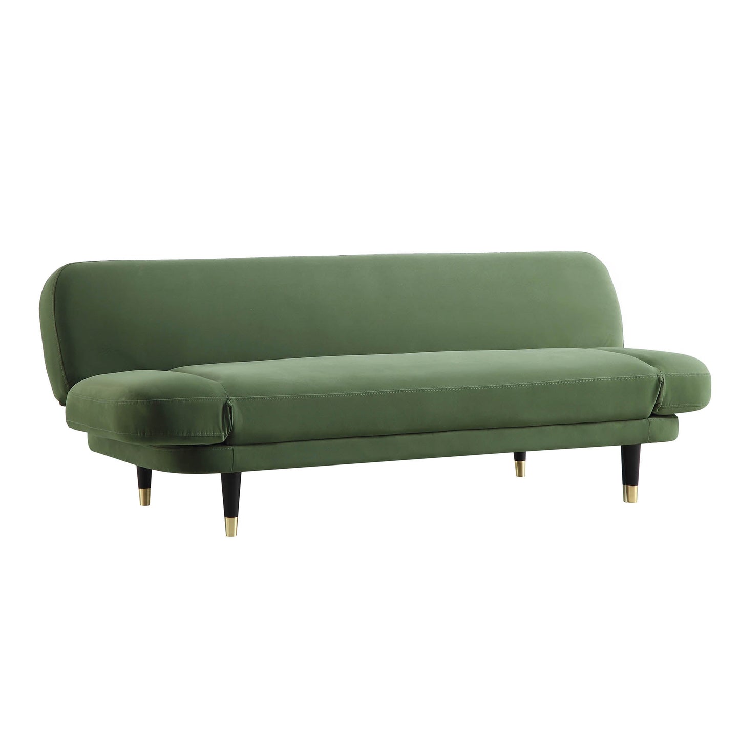 Solna 2-Seater Sofa Bed, Moss Green Velvet