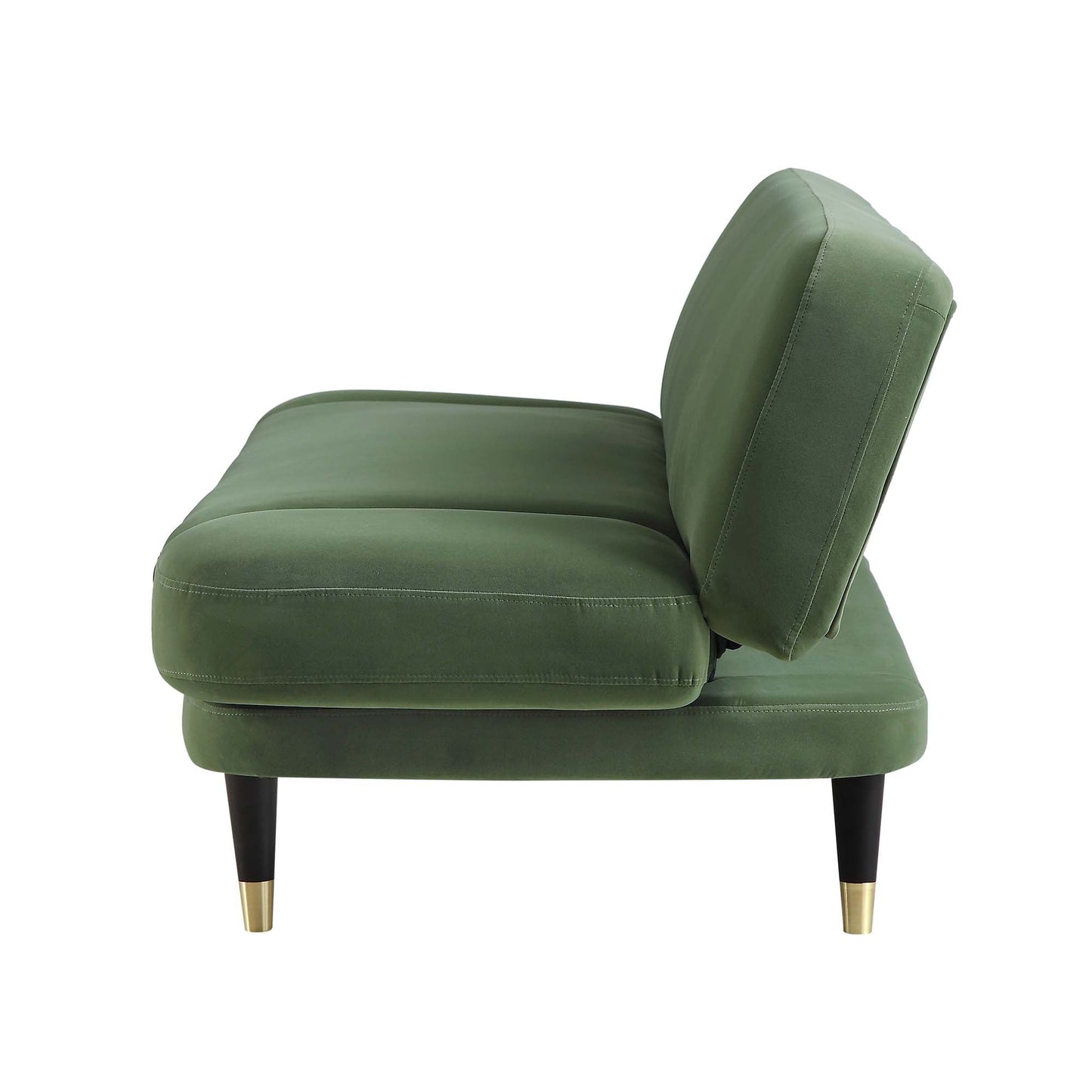 Solna 2-Seater Sofa Bed, Moss Green Velvet