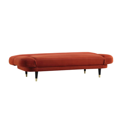 Solna 2-Seater Sofa Bed, Rust Velvet
