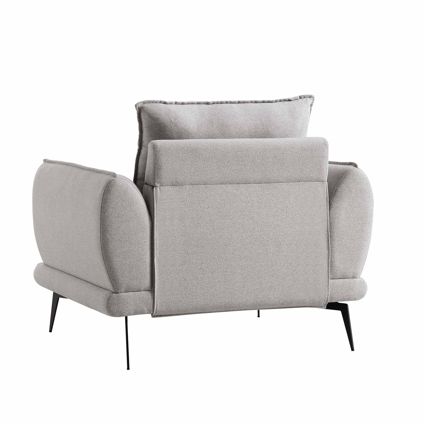 Obriel Grey Marl Fabric Armchair