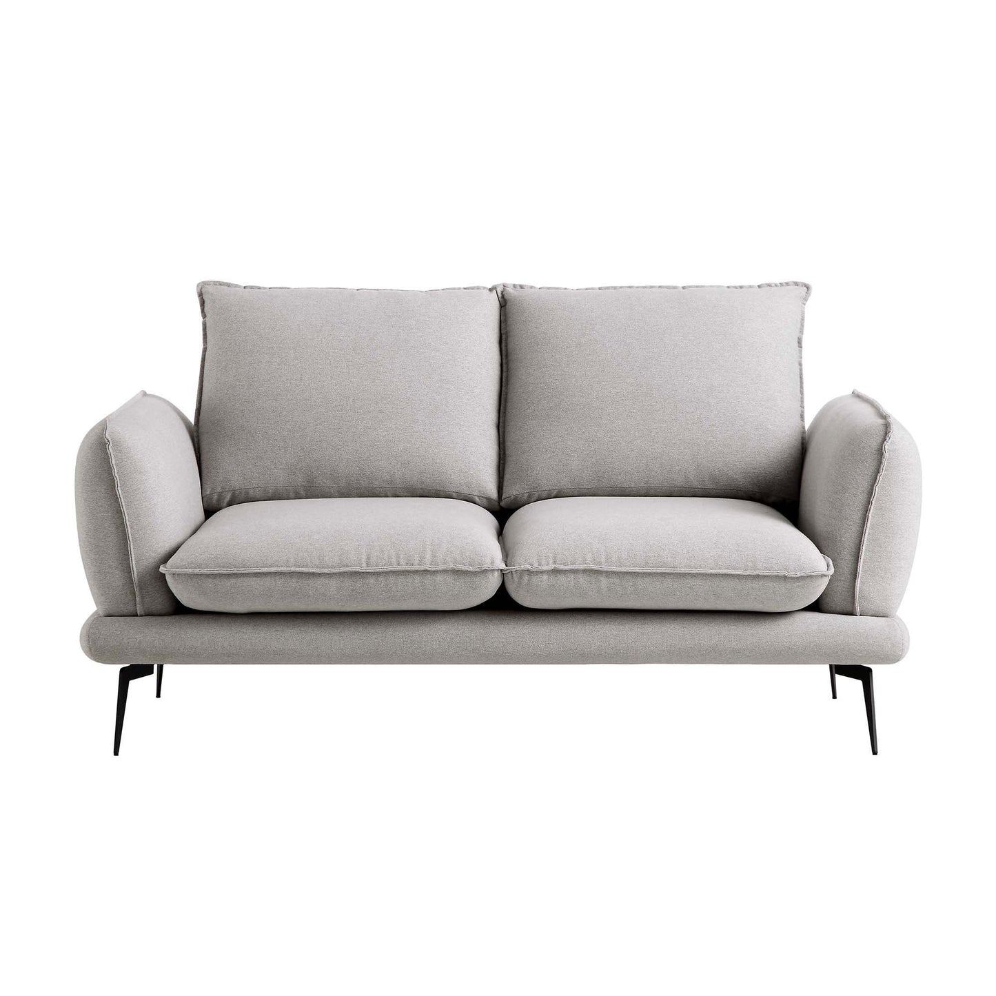 Obriel Grey Marl Fabric Sofa, 2-Seater