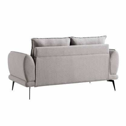 Obriel Grey Marl Fabric Sofa, 2-Seater