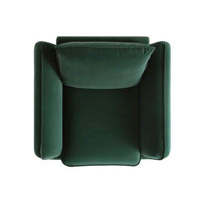 Obriel Forest Green Velvet Armchair