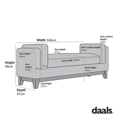 Dipley Oatmeal Woven Fabric Upholstered Bench