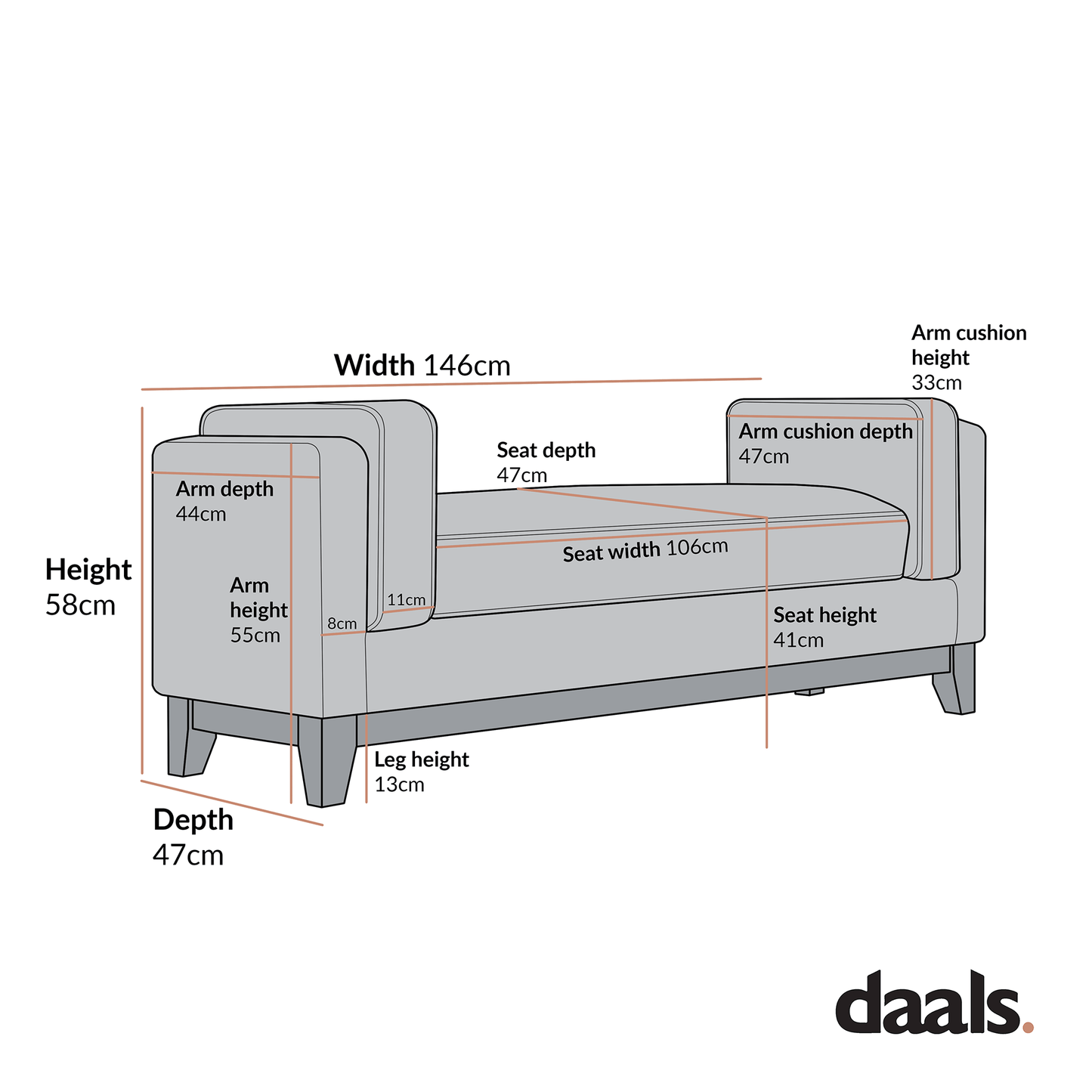 Dipley Champagne Velvet Upholstered Bench