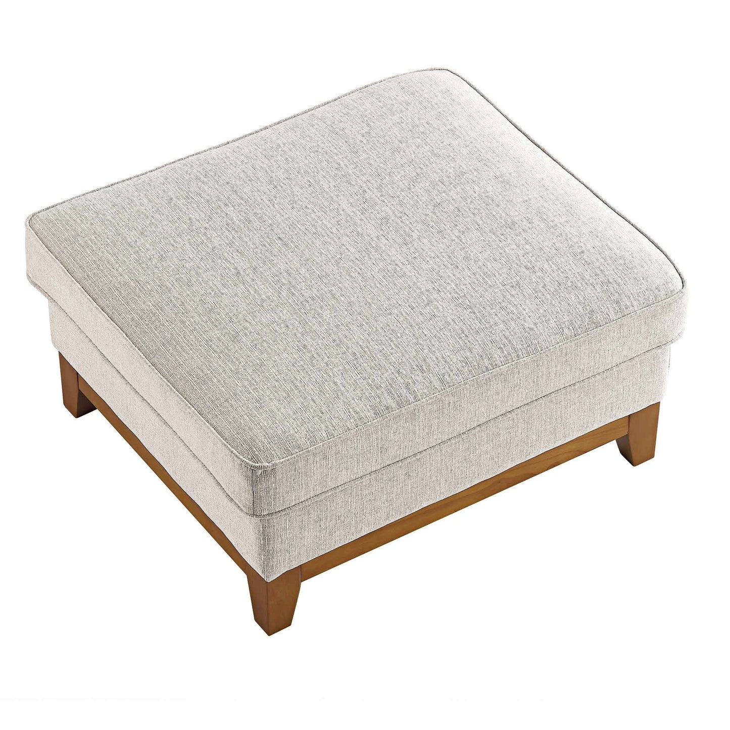 Dipley Oatmeal Fabric Storage Footstool