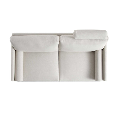 Timber Oatmeal Fabric Sofa, 2-Seater