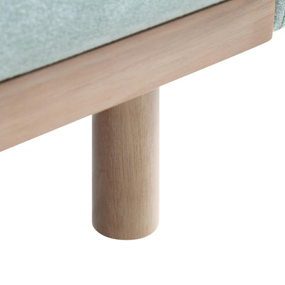 Timber Sage Green Fabric Sofa, 3-Seater