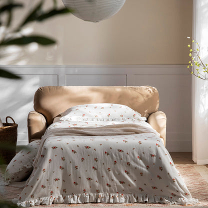 Daphnis Camel Velvet Sofa Bed, Loveseat