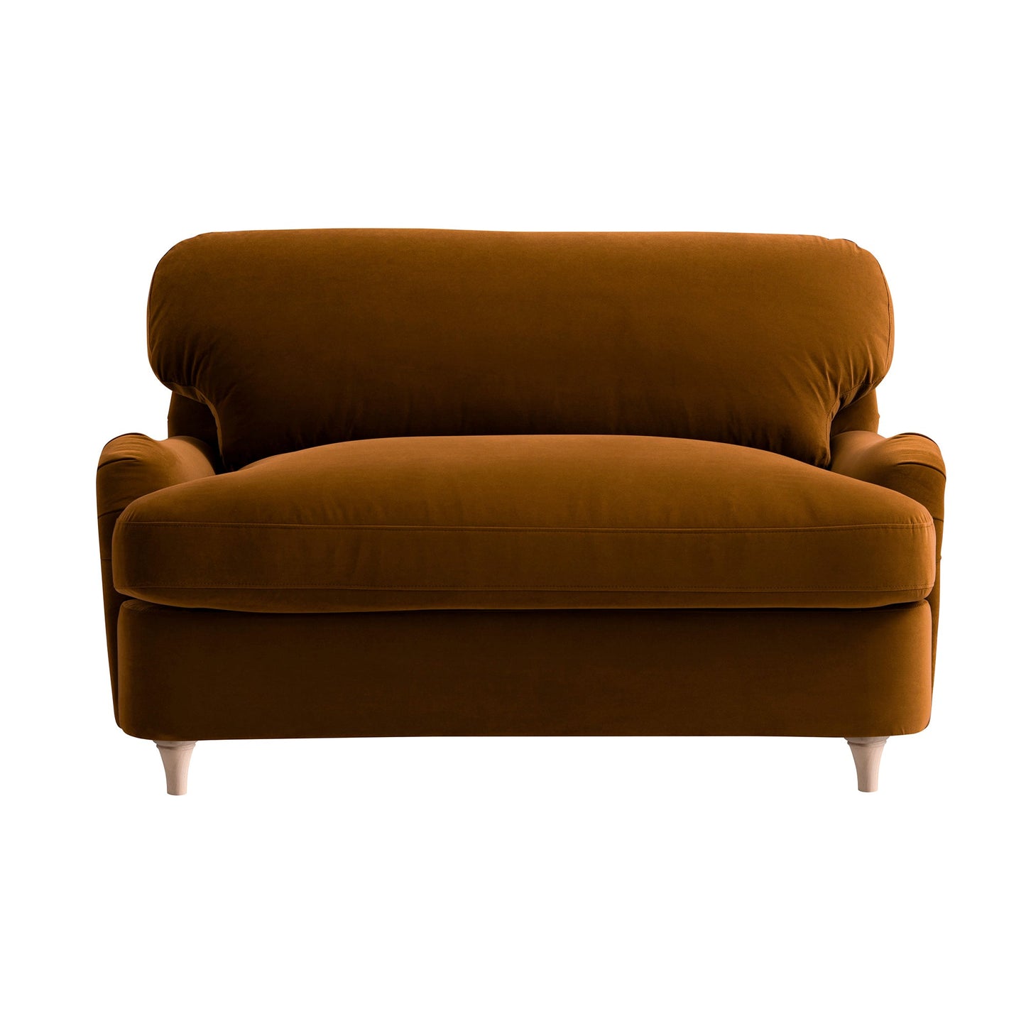 Daphnis Cinnamon Velvet Sofa Bed, Loveseat