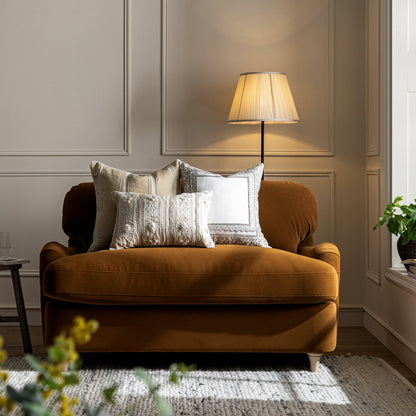 Daphnis Cinnamon Velvet Sofa Bed, Loveseat