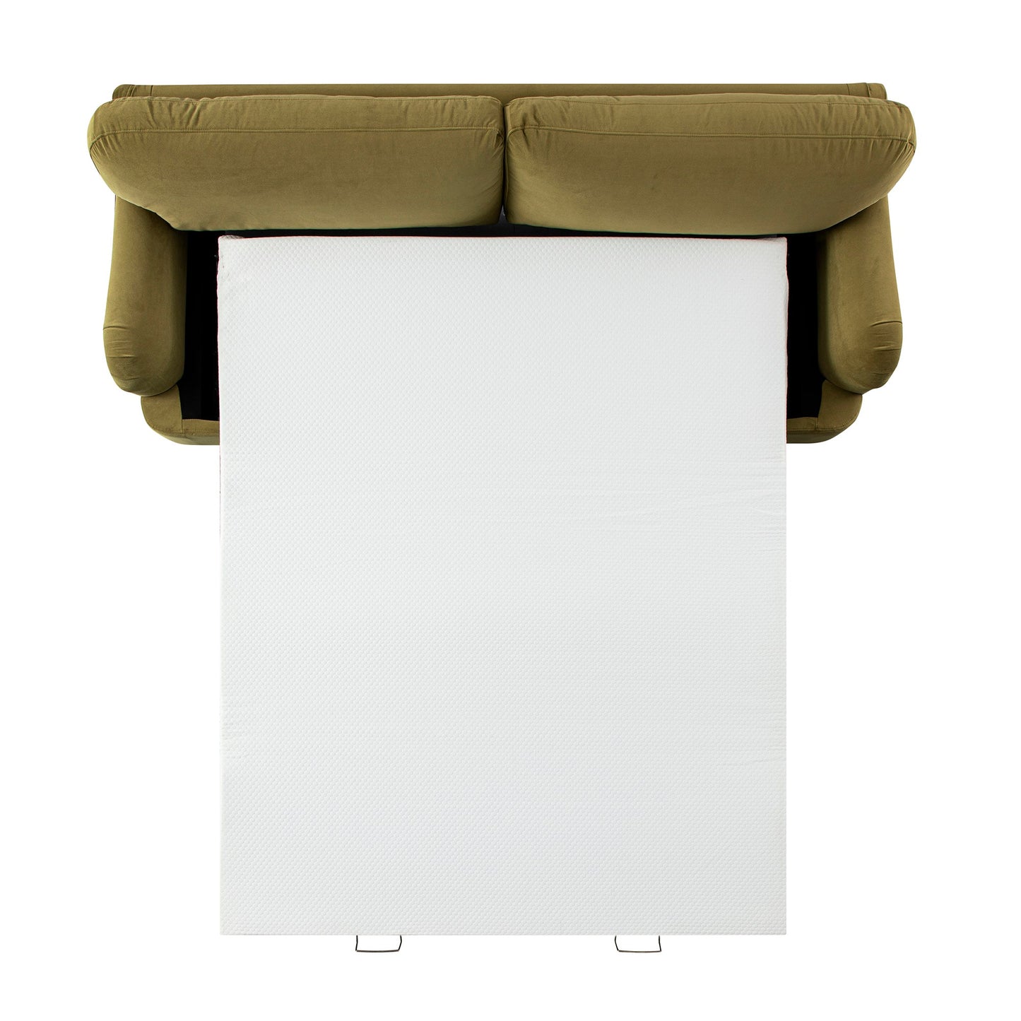 Daphnis Fudge Velvet Sofa Bed, Large 3-Seater