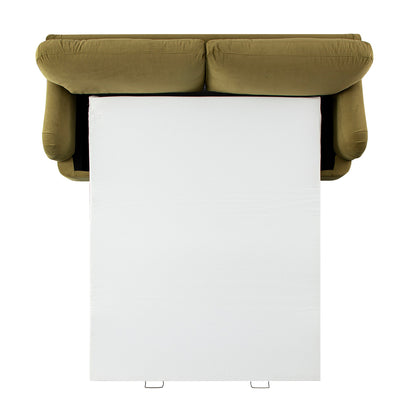 Daphnis Fudge Velvet Sofa Bed, Large 3-Seater