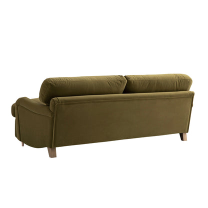 Daphnis Fudge Velvet Sofa Bed, Large 3-Seater