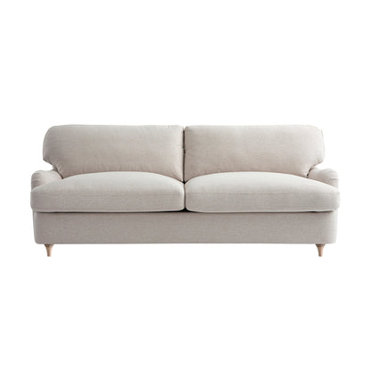 Daphnis Oatmeal Fabric Sofa Bed, Large 3-Seater