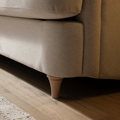 Daphnis Oatmeal Fabric Sofa Bed, Large 3-Seater