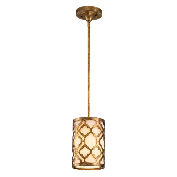 Arabella 1 Light Pendant Light - Distressed Gold