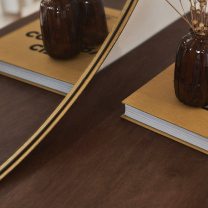 Theo - Gold Round Metal Extra Large Wall Mirror 120cm x 120cm