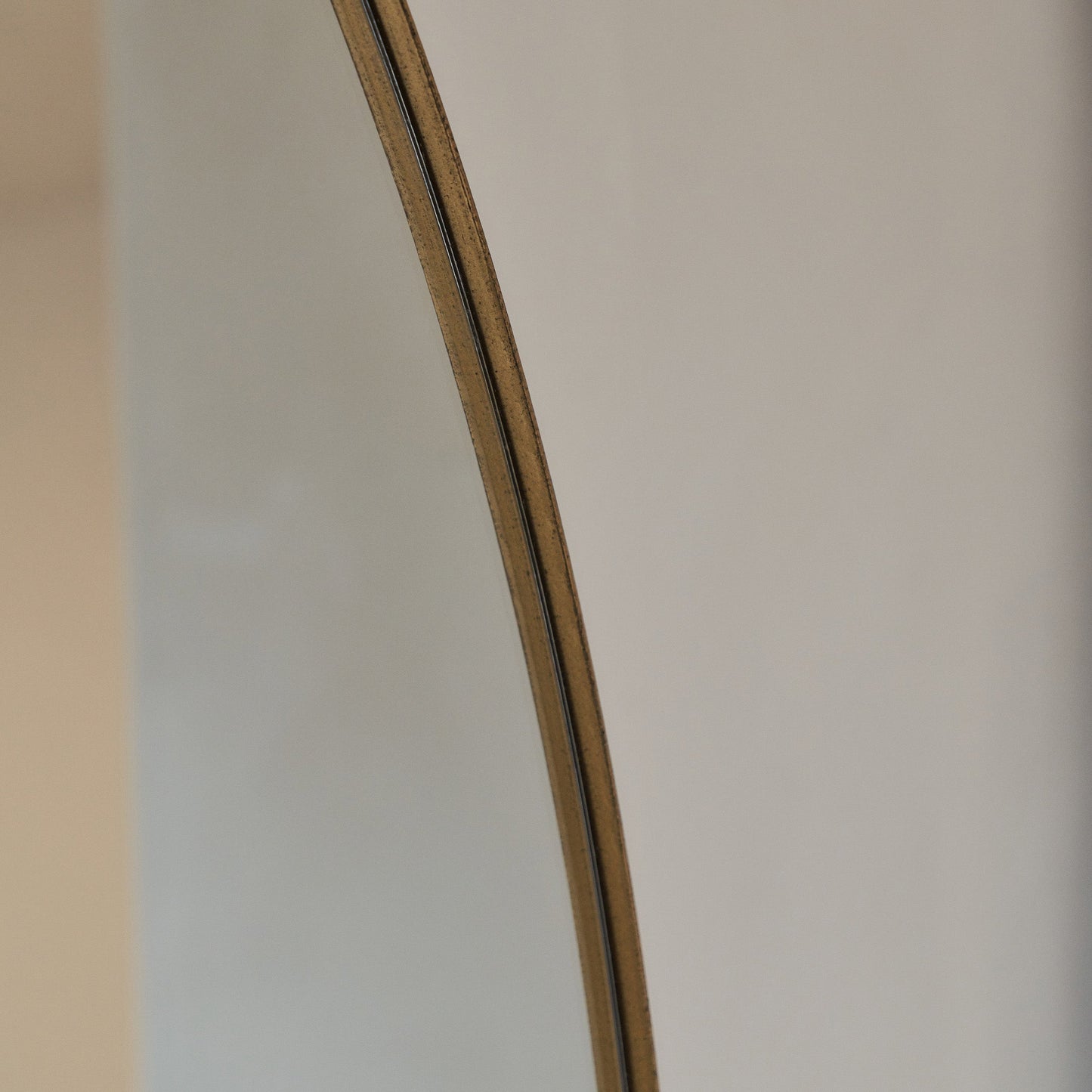 Theo - Gold Round Metal Extra Large Wall Mirror 120cm x 120cm