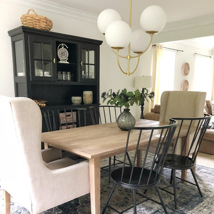 Carrie 4 Light Chandelier - Aged Brass