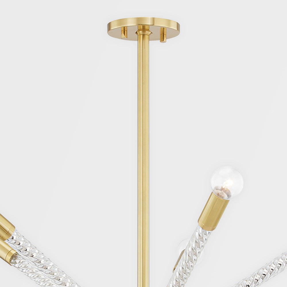 Pippin 15 Light Chandelier - Aged Brass