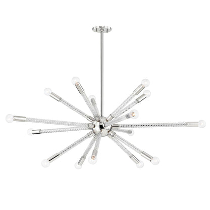 Pippin 15 Light Chandelier - Polished Nickel