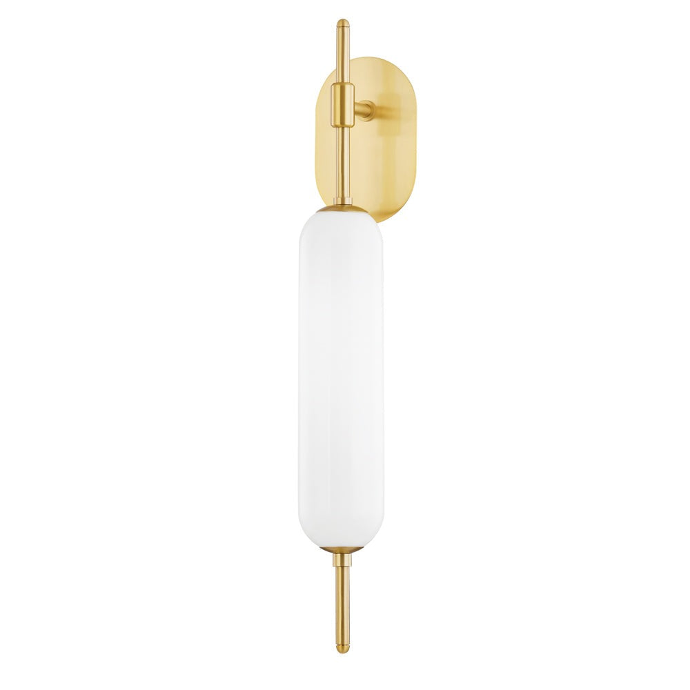 Miley 1 Light Wall Sconce - Aged Brass