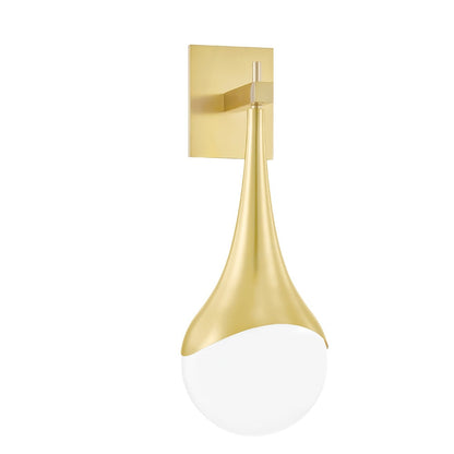 Ariana 1 Light Wall Sconce - Aged Brass