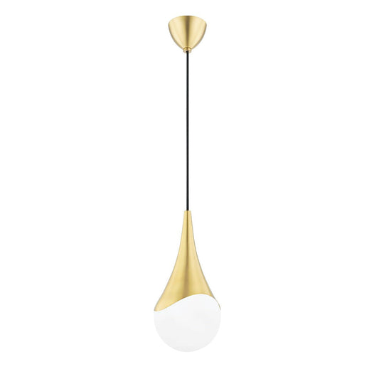 Ariana 1 Light Small Pendant - Aged Brass