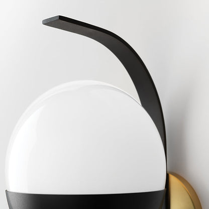 Aly Wall Sconce - Aged Brass & Black