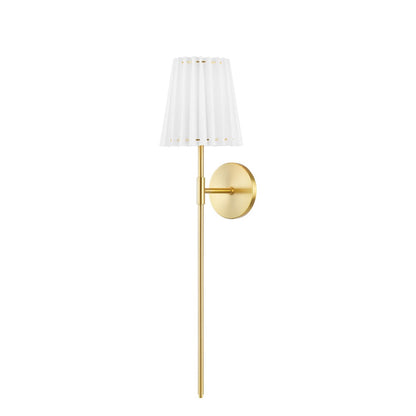 Demi 1 Light Tall Wall Sconce - Aged Brass
