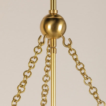 Alana 3 Light Pendant Light - Aged Brass