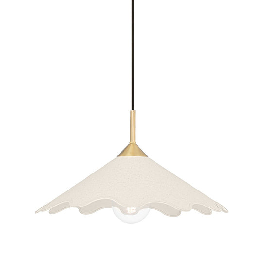 Sodsai 1 Light Pendant Light - Aged Brass