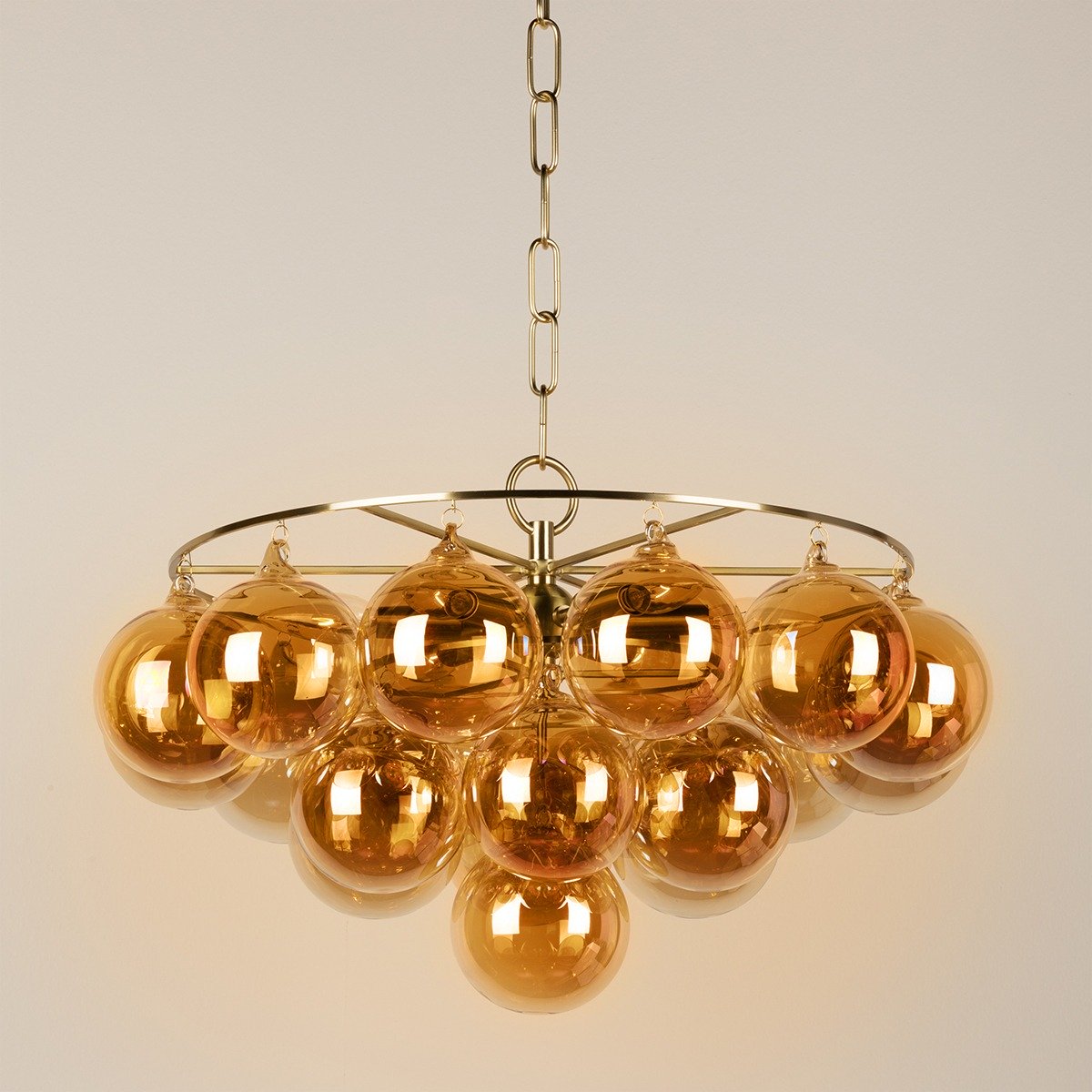 Mimi 6 Light Chandelier - Aged Brass