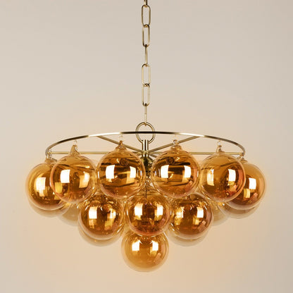 Mimi 6 Light Chandelier - Aged Brass