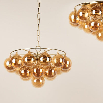 Mimi 6 Light Chandelier - Aged Brass
