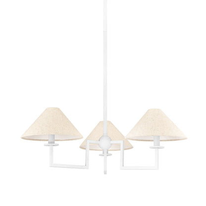 Gladwyne 6 Light Chandelier - Textured White
