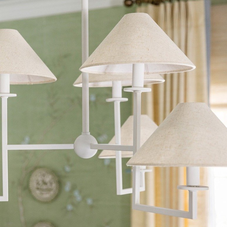 Gladwyne 6 Light Chandelier - Textured White