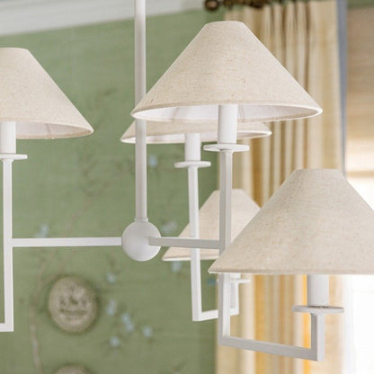 Gladwyne 6 Light Chandelier - Textured White