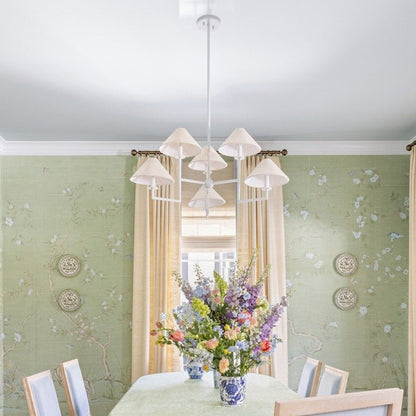 Gladwyne 6 Light Chandelier - Textured White